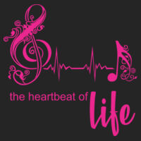 the heartbeat of life  - Ladies Fan Favorite Tee Design