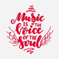 Music is the Voice of the Soul - Fan Favorite Fleece Pullover Hooded Sweatshirt Design