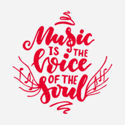 Music is the Voice of the Soul - Fan Favorite Fleece Pullover Hooded Sweatshirt Design