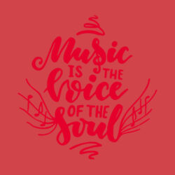 Music is the Voice of the Soul - Long Sleeve Fan Favorite &#153; Blend Tee Design