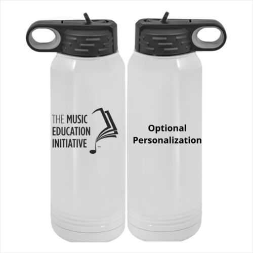 MEI Personalized  - Custom 30 oz. White Stainless Steel Vacuum Insulated Water Bottle Thumbnail