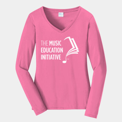 MEI  - Ladies Long Sleeve Fan Favorite V Neck Tee Thumbnail