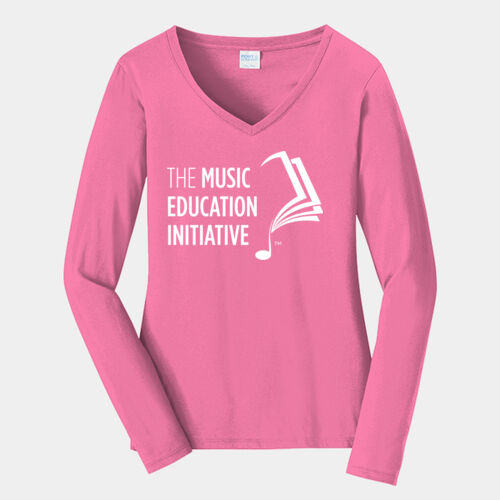 MEI  - Ladies Long Sleeve Fan Favorite V Neck Tee Thumbnail