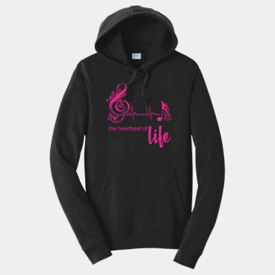 the heartbeat of life  - Fan Favorite Fleece Pullover Hooded Sweatshirt Thumbnail