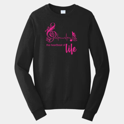 the heartbeat of life  - Fan Favorite Fleece Crewneck Sweatshirt Thumbnail