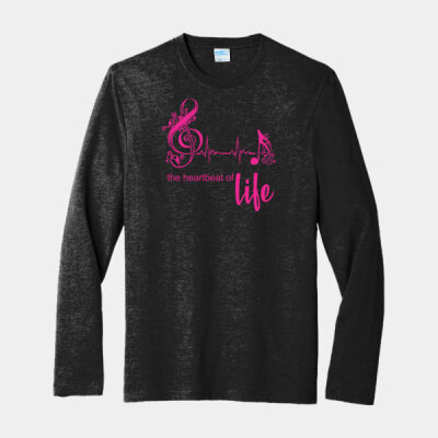 the heartbeat of life  - Long Sleeve Fan Favorite &#153; Blend Tee Thumbnail