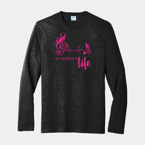 the heartbeat of life  - Long Sleeve Fan Favorite &#153; Blend Tee Thumbnail