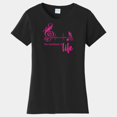the heartbeat of life  - Ladies Fan Favorite Tee Thumbnail