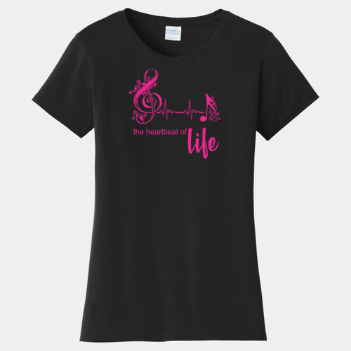 the heartbeat of life  - Ladies Fan Favorite Tee Thumbnail