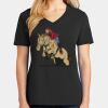 Ladies Core Cotton V-Neck Tee Thumbnail