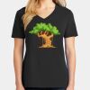 Ladies Core Cotton V-Neck Tee Thumbnail