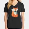 Ladies Core Cotton V-Neck Tee Thumbnail