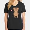 Ladies Core Cotton V-Neck Tee Thumbnail