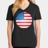 Ladies Core Cotton V-Neck Tee Thumbnail